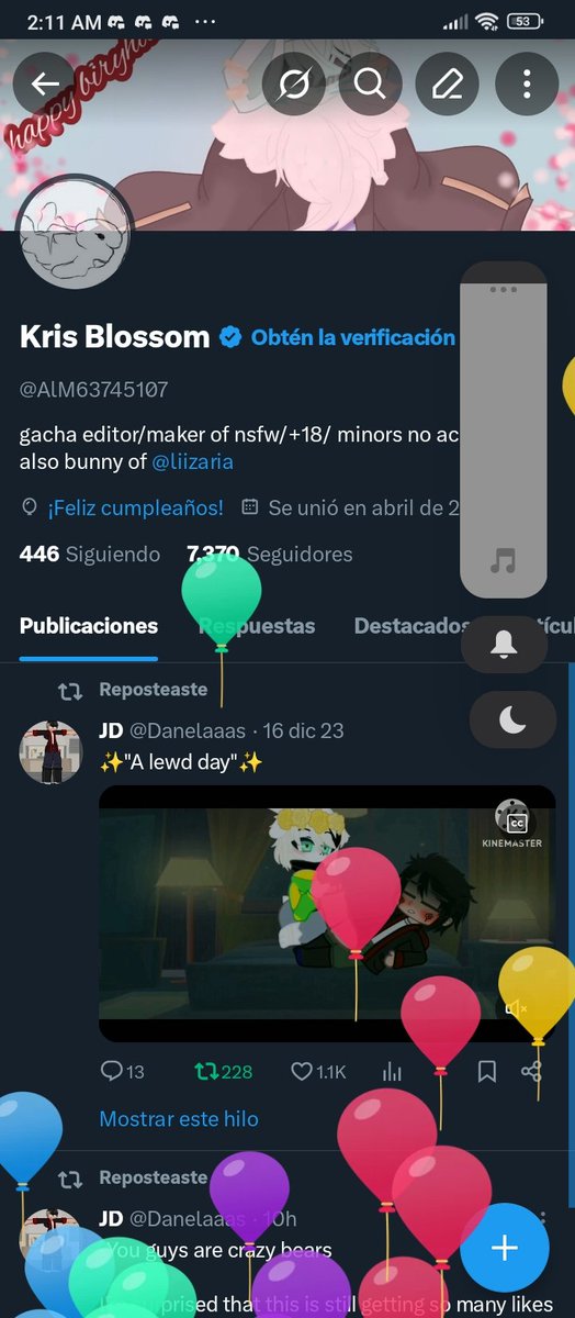 Kris Blossom tweet media