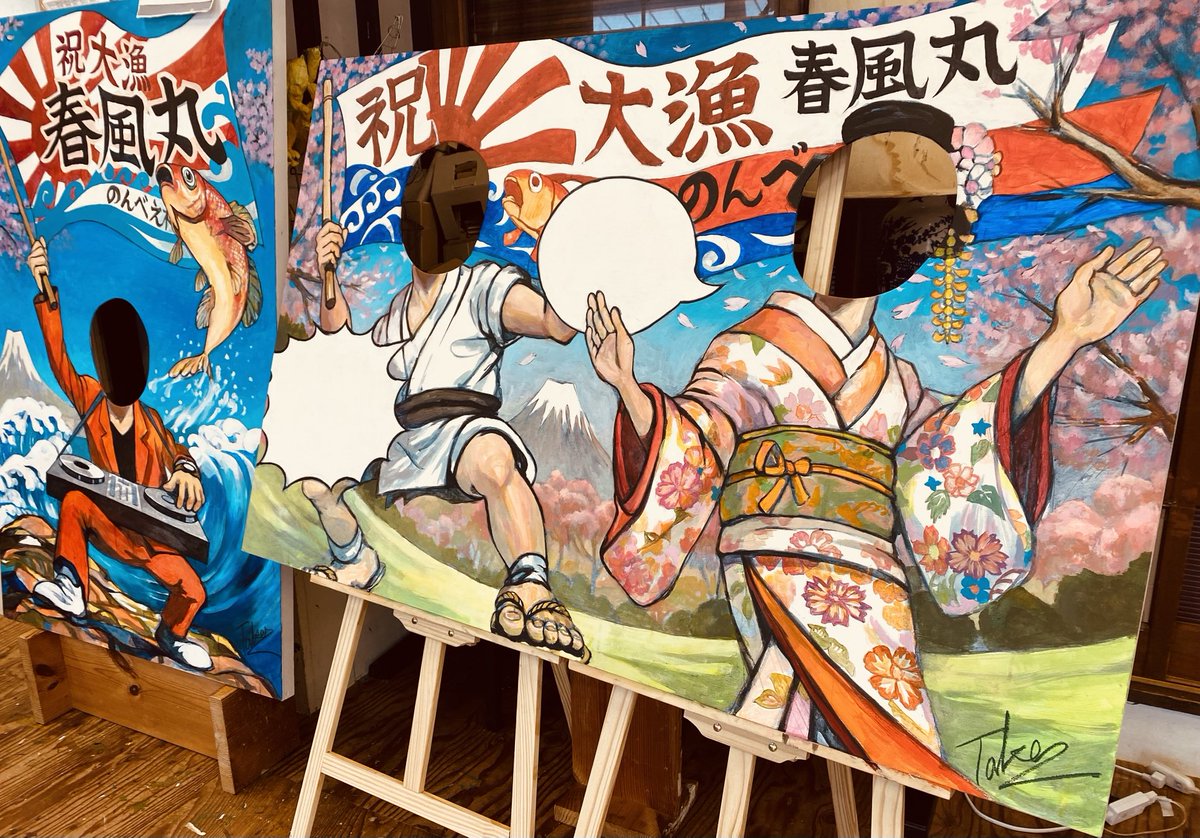 samurai4649's tweet photo. 春風のんべえ横丁用に、撮影スポット描きました！ https://t.co/5pmk6ayub7