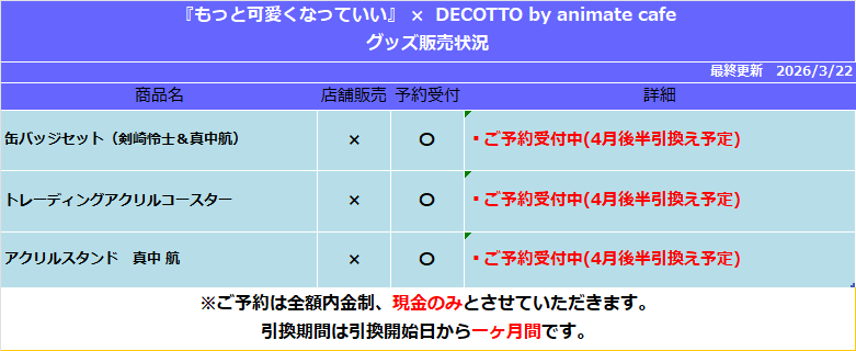 DECOTTO by animate cafe tweet media