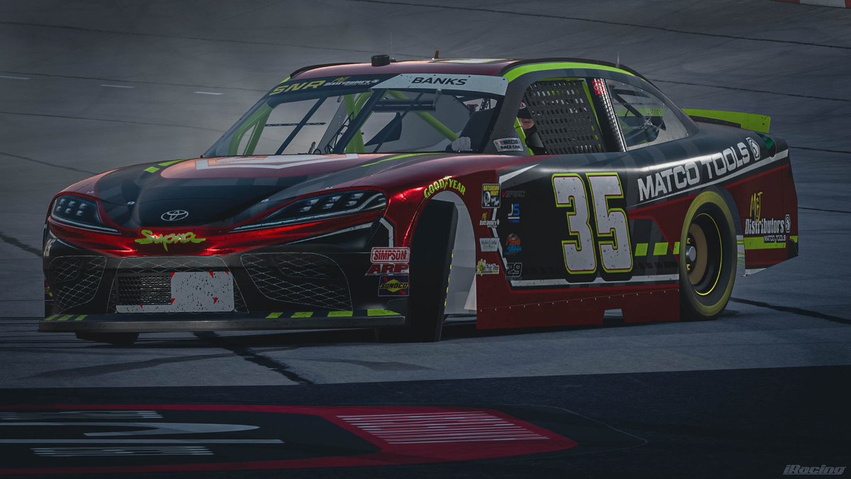 SNRLeague's tweet photo. @JBanksy36 takes the checkered flag for the first time in season 6 and it comes at @TooToughToTame in the @SNRLeague Cup Series live on @VSPEEDSim 🏁 https://t.co/OVkNr07rlZ
