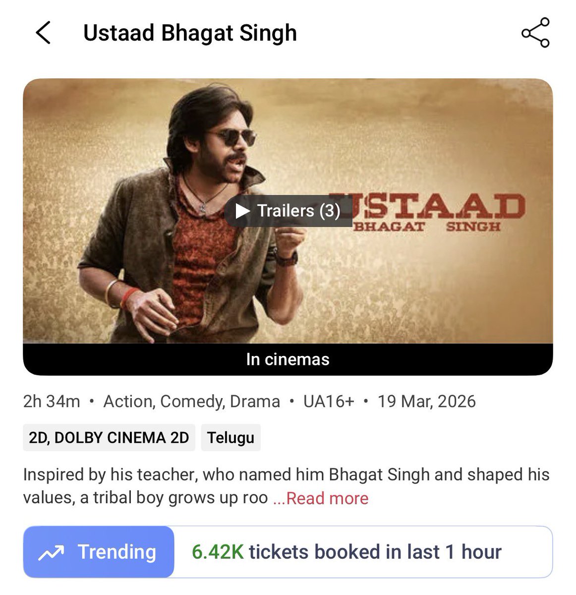6.42💥💥📈

#UstaadBhagatSingh