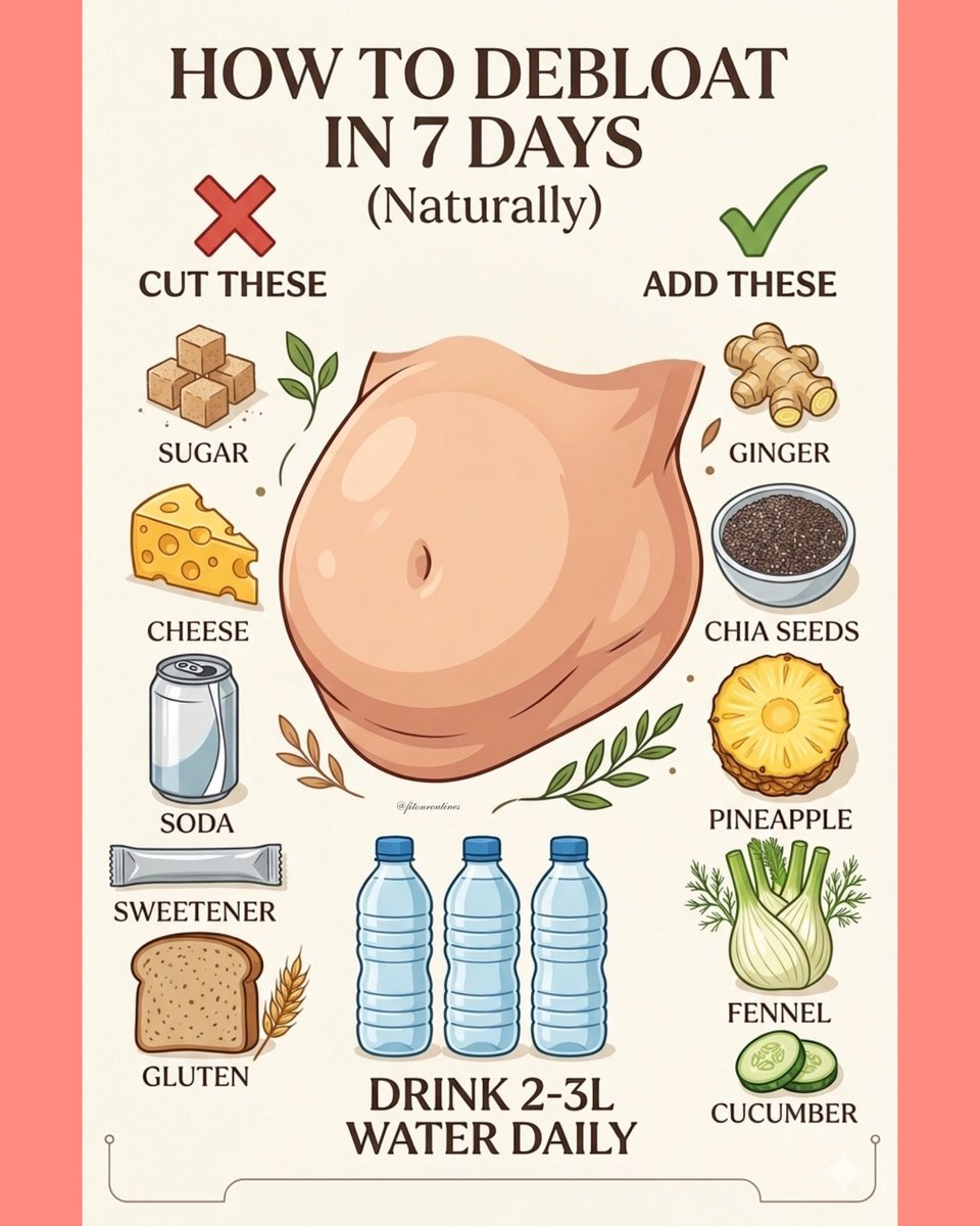 fitonroutines's tweet photo. The "Did You Know?" (Fun Fact)
Did you know that "debloating" isn't just about what you don't eat? It's about what you do add to your plate! 🍍
————-

#GutHealth #Debloat #HealthyLifestyle #NutritionTips #WellnessJourney https://t.co/vYLXeY4LLS