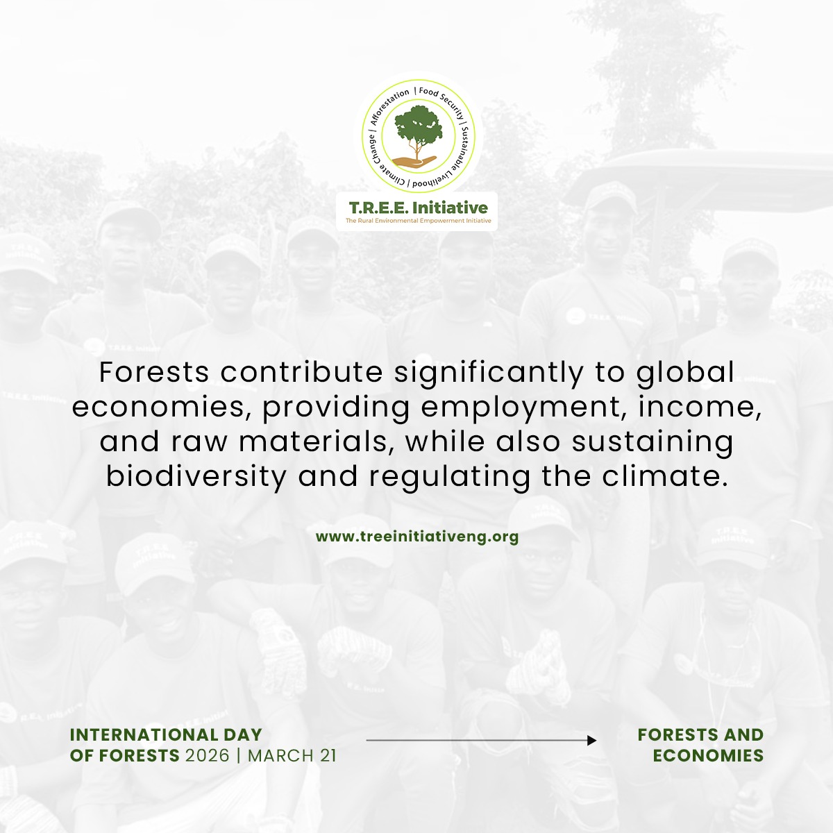 efficient_ft's tweet photo. At T.R.E.E. Initiative, our focus on reforestation have been strengthened by a variety of partners engagements creating a nexus between "Forests and Economies" which coincidentally is the theme for this year. 
#Forests
#Reforestation
#TheFutureOfForests
#ForestsAndEconomies https://t.co/t7RmsN0ucn
