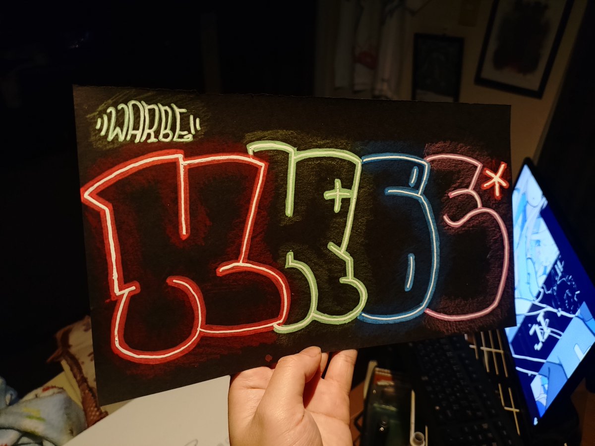 ネオンスタイルThrowUP
#Graffiti #throwup