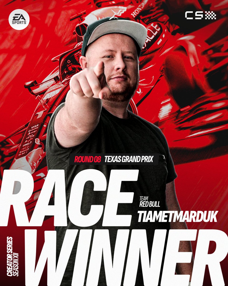 CreatorSeriesGG's tweet image. BACK 2⃣ BACK 🏆🏆 

@Tiametmarduk is your Texas Grand Prix WINNER! 🦅👏

#creatorseries #ea #easports