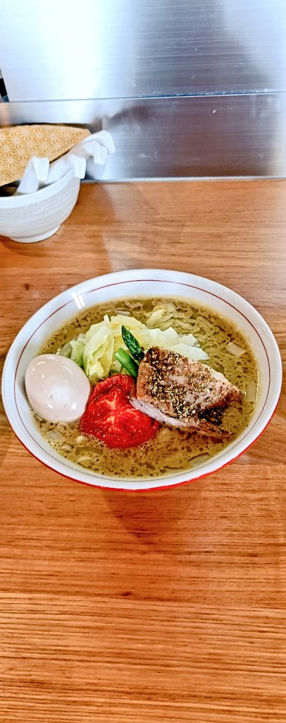 麺 㐂色
岐阜県羽島郡岐南町

三関芹と飛騨牛脂の和えつけそば 限定 味玉メンマTP
生姜飯

芹の可能性を無限大に感じさせる懐の深い一杯🍜
スープにもよく合います😊

ごちそうさまでした(っ˘ڡ˘ς)