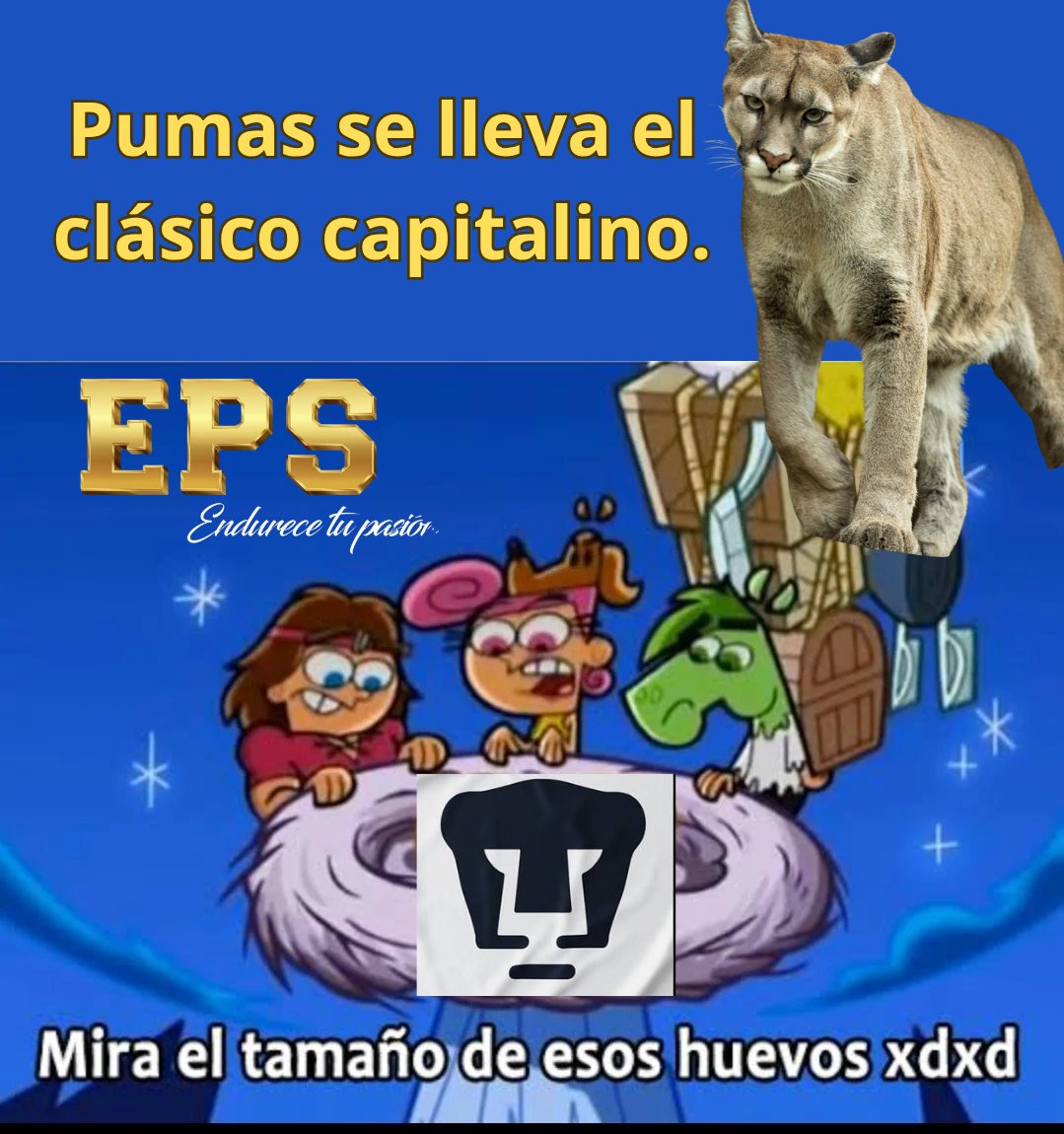 Manriquexool's tweet photo. Gooooya y ganaron los @PumasMX buen triunfo bien buscado, bien peleado y que pasen el número de cuenta para pagar la multa mientras sigan poniendo 🥚🥚. https://t.co/yMNrecz5Ca