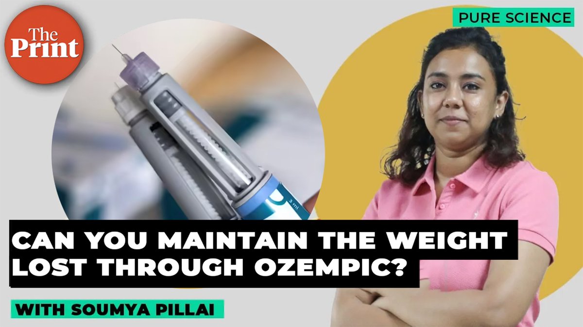 ThePrintIndia's tweet photo. A Cleveland Clinic study analysing nearly 8,000 patients suggests that with lifestyle improvements &amp; alternative weight-loss therapies, people can effectively maintain weight lost through GLP-1 drugs.  

Watch ThePrint #PureScience with @soumya_pillai 

https://t.co/eN1trmmDo1 https://t.co/ubEHLcrrew