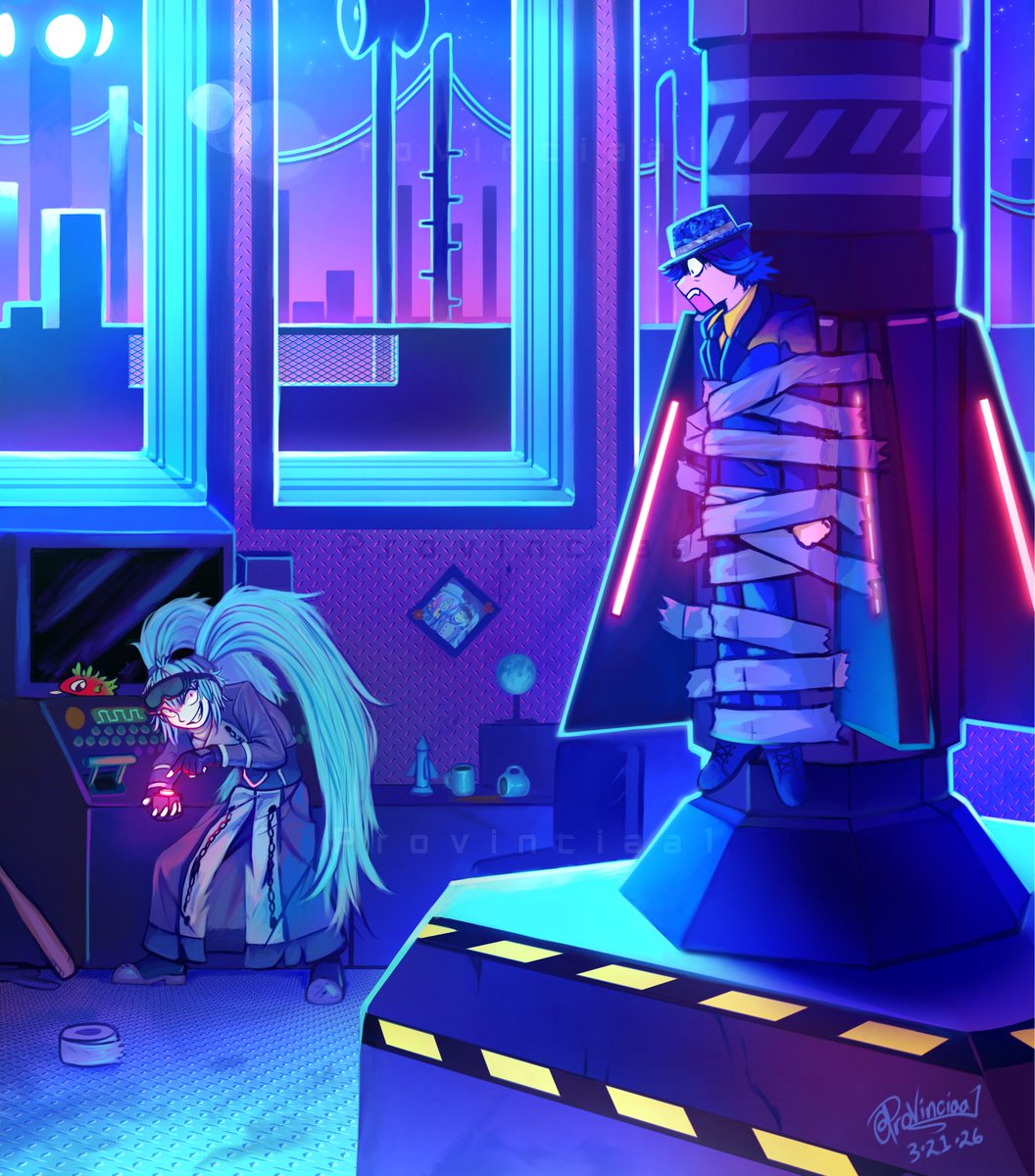 Provinciaa1's tweet photo. Decaying Silo and Guide having a good time 
#Fe2fanart #fe2 https://t.co/pUKhhwIJaY