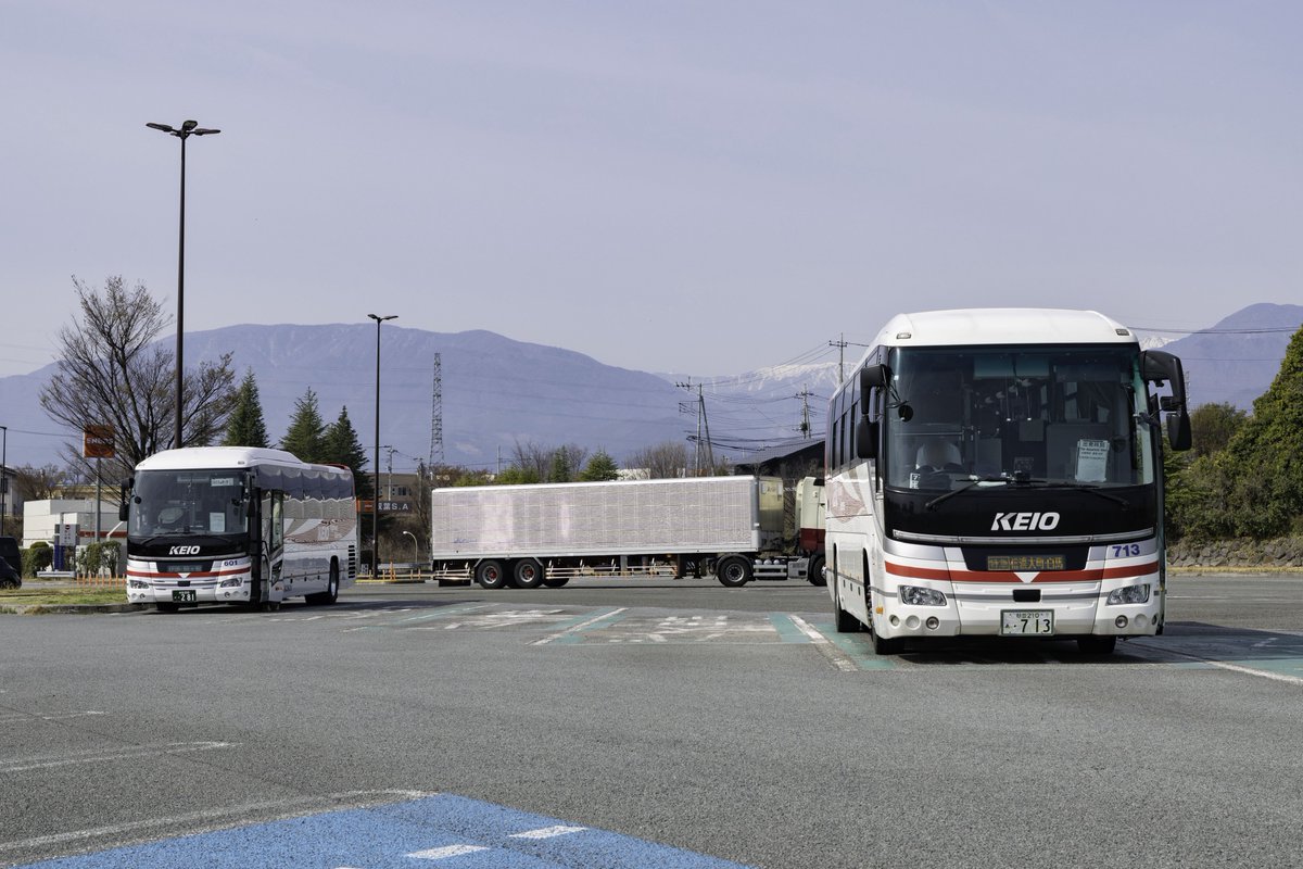 26.03.22 新宿-白馬線KO5503便 京王バスX61713号車 萩エクスプレスを