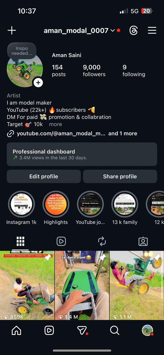 AmanSainibp1e's tweet image. Hey @Instagram @Meta @Creators, my account @aman_modal_0007 (9k followers) was disabled on March 14 by mistake. I am a model maker &amp;amp; original creator. I’m unable to appeal via Help Center. Please help me recover my hard work! #InstagramDisabled #MetaSupport #HelpAman