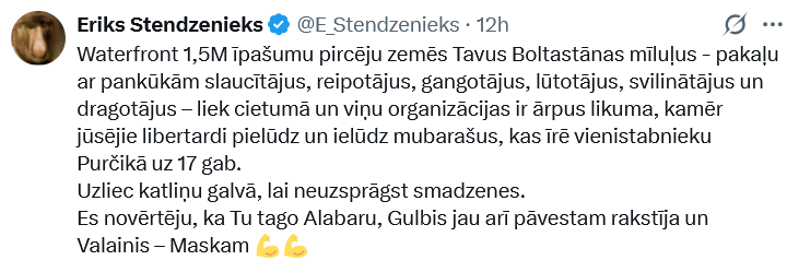Latvietis Vidējais tweet media