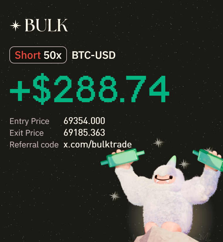Trade BTC-USD perps on <a href="/bulktrade/">BULK</a>