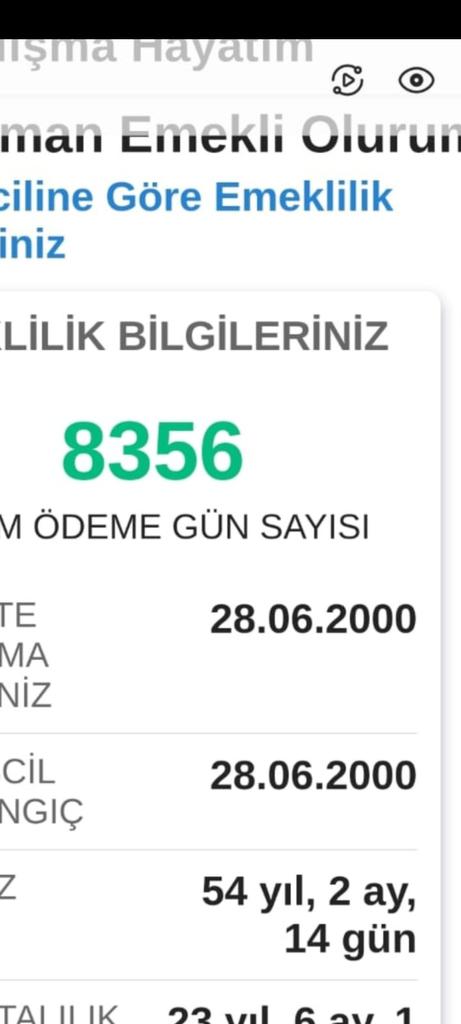 <a href="/EmadDernegi/">EMEKLİLİKTE ADALET DERNEĞİ ⚖️</a> <a href="/Kaya8085/">Kaya</a> <a href="/MuratBalSmmm/">Murat Bal</a> <a href="/iilkerkoc/">İlker Koç</a> Bizler EYT liler gibi olmayan primi borçlanıp erken yaşta emekli olmak istemiyoruz bizler eski yasadaki gibi neden 1999-2008 arasına kademe yok diyoruz çoğumuzun primi 8,9,10000 ve üstü yaşı 50 üstü el insaf yazık bu kul hakkıdır çıkar aheste aheste #EMADDER