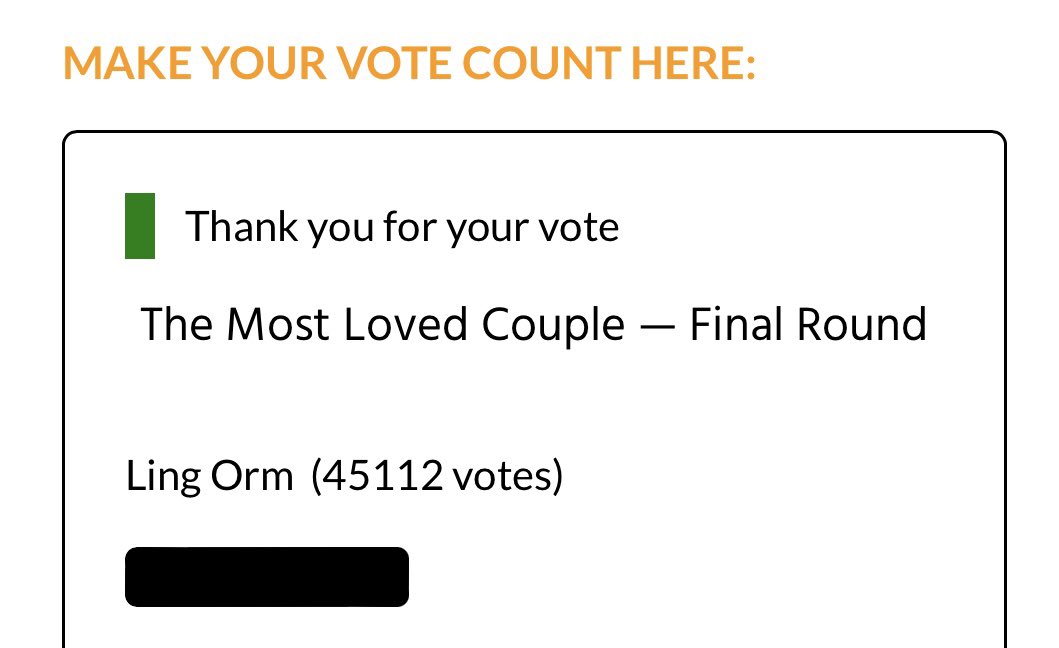 LingOrm Voting tweet media