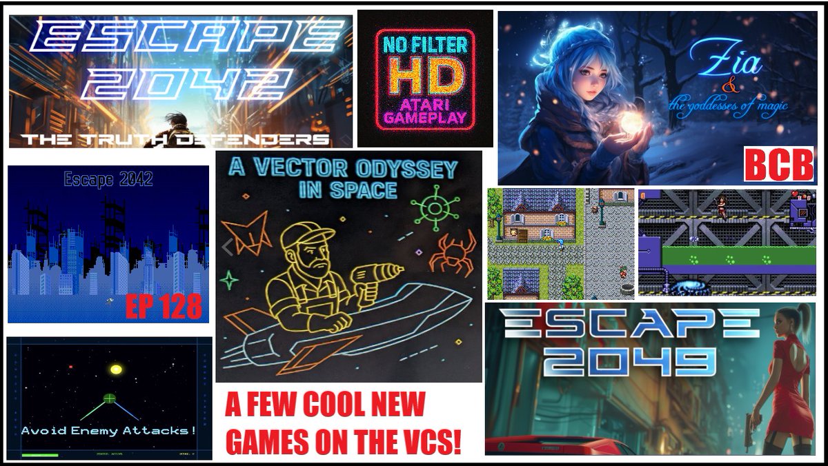 ballistikcoffee's tweet photo. MON on #BCB! A Few New Cool #AtariVCS #games in my #collection! Let's play & discuss! #Escape2042, #Escape2049 & #Zia & the #GoddessesofMagic by @onorisoft! AND: A #VectorOdyssey in #Space by #KRAZ & #SeekingVirtue! 7p MT! Link Incoming! #Gaming #Atari #VCS #Gameplay #NoFilterHD https://t.co/uZo3UVsNim