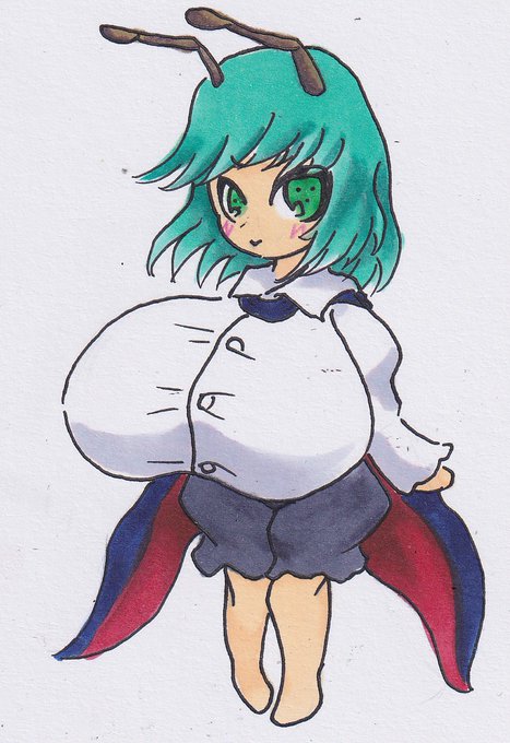 幸福なことにオレは絵について悪質な粘着行為をされたこともなければ、ヘタクソだのあいつ○○に乳を盛りやがった!とかの文句を言われたこともほとんどないのはひそかな自慢に思っております
この絵じゃなかったかもしれんがリグルについては盛ってくれてありがとうとか言われたこともありますね 