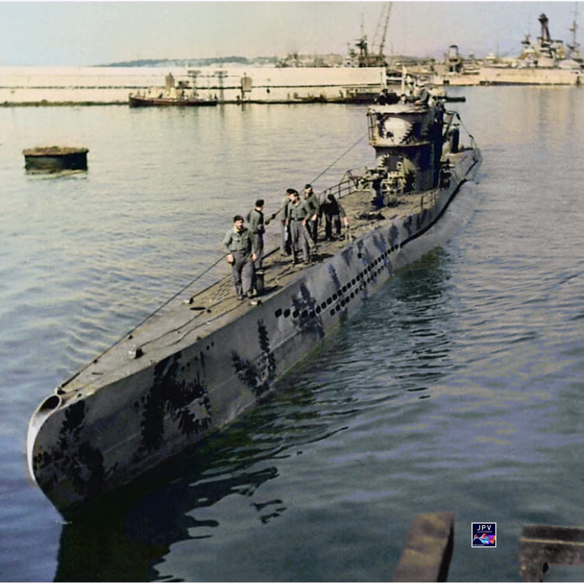 Type VIIC U-755 was sunk on May 28, 1943, in the Mediterranean Sea northwest of the island of Mallorca by four rocket hits from the Hudson M, flown by G.A.K. Ogilvie of the British RAF Squadron 608. The Hudson was operating from its base near Algiers. The nine survivors were