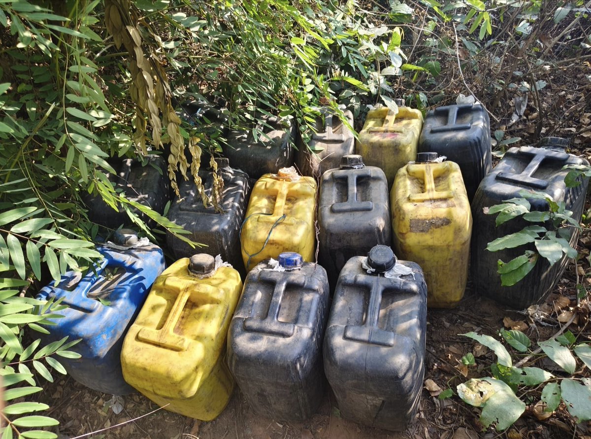 PrameyaDigital's tweet image. #୨୪୫୭_ଲିଟିର_ଦେଶୀ_ମଦ_ଜବତ
-ଆଠଗଡ଼ରେ ଅବକାରୀ ବିଭାଗର ବଡ଼ ଧରଣର ଚଢ଼ାଉ
-ତିଗିରିଆ ଥାନା ଅଞ୍ଚଳର ଏକାଧିକ ଗାଁ​‌ରେ ଚଢ଼ାଉ
-୨୪୫୭ ଲିଟରରୁ ଅଧିକ ଦେଶୀ ମଦ ଜବତ
-୨୧, ୯୧୦ ଲିଟର ପୋଚ ନଷ୍ଟ କଲା ଅବକାରୀ ଟିମ୍
-୬ ଟି ମାମଲା ରୁଜୁ କରି ଅବକାରୀ ବିଭାଗର ତଦନ୍ତ
#Exciseraid #Athagarh #Odisha #PrameyaOdia #PrameyaDigital