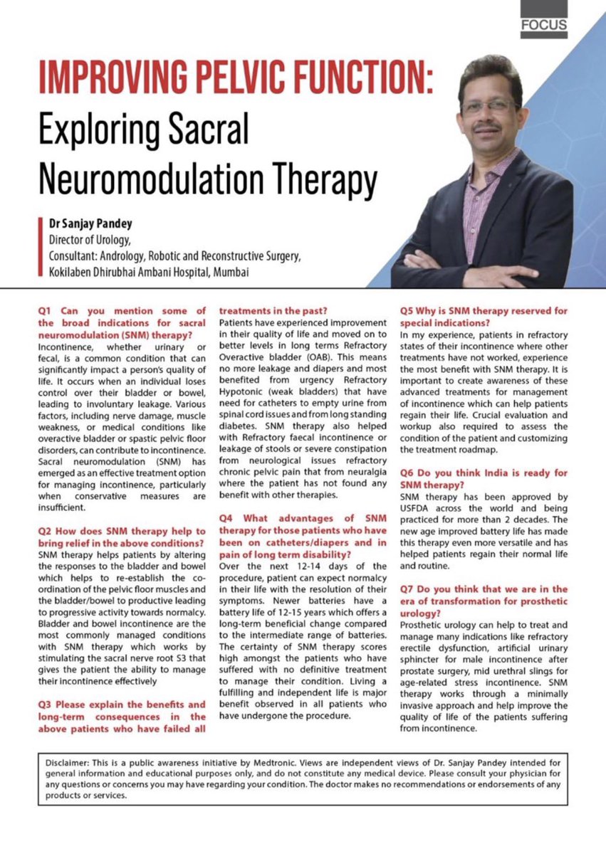 DrSanjayPande10's tweet image. #sacralneuromodulation transforms the needy in refractory states of #overactivebladder #Hypotonicbladder #Faecalincontinence #Chronicpelvicpain

Time to come out of #diapers #catheters #CISC 
@KDAHMumbai 
#Spinalmeningomyelocele  #diabeticcystopathy