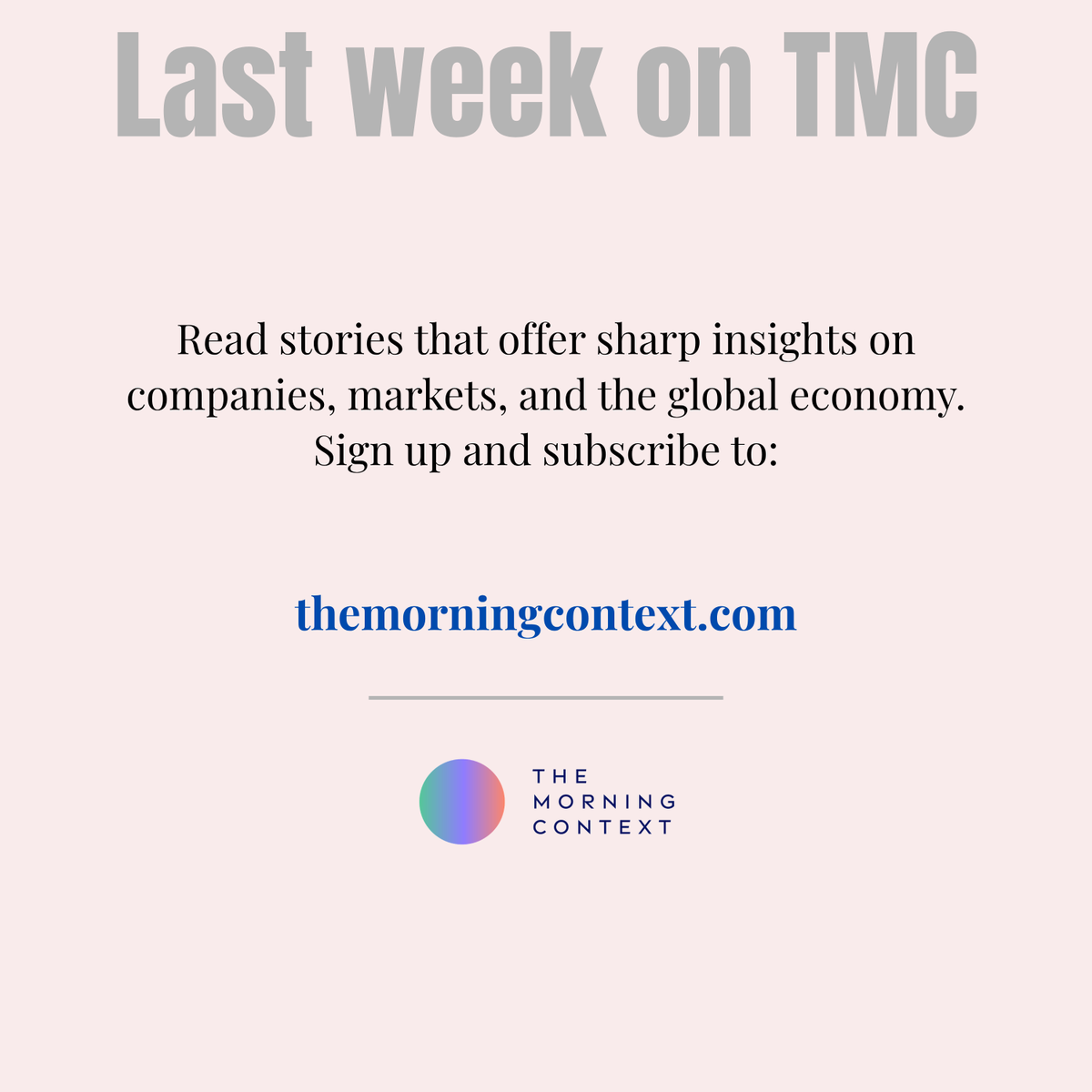 The Morning Context tweet media