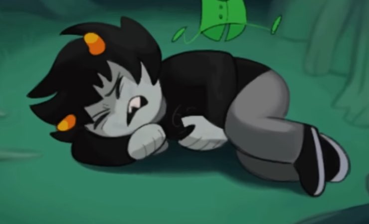 creechurton's tweet photo. period cramps r being a bitch so i’m givving them to karkat https://t.co/ENnNRiXXO9
