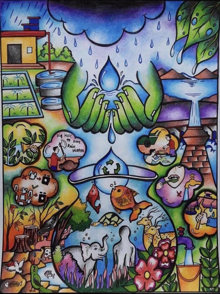 SiddhiSankalkar's tweet image. To wash utensils, to mop
For body functions, for growth of crops
Without it our world would come to a stop
Save water, save life, precious is every drop

#poetry
#RandomThoughts
#WorldWaterDay

📷-Pinterest