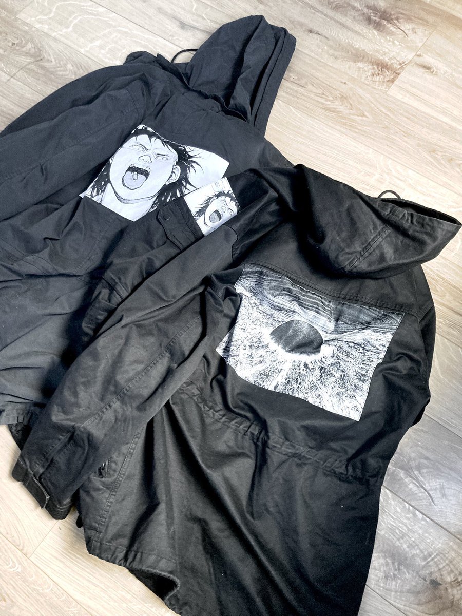 BRIGADExU_ichi's tweet image. このくらいの気温だとサクッと着れて嬉しい。Supreme AKIRA Fishtail Parka &amp;amp; Custom BDU jacket.#AKIRA