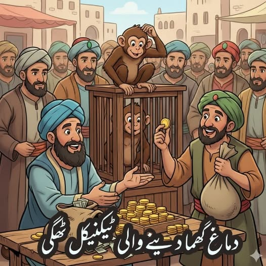 MariaBalochPK's tweet photo. ایک گاؤں میں ایک تاجر آیا اور اعلان کیا کہ وہ ہر بندر 10 روپے میں خریدے گا۔
گاؤں والوں نے بہت بندر پکڑ کر دے دیے۔ کچھ دن بعد بندر کم رہ گئے تو اُس نے کہا:
اب ہر بندر کے 20 روپے دوں گا۔”
لوگوں نے پھر کوشش کی اور بندر پکڑ کر دیے۔
پھر اُس نے قیمت بڑھا کر 50 روپے کر دی۔ اب بندر بہت کم رہ گئے۔
ایک دن وہ تاجر شہر چلا گیا اور اپنا ملازم چھوڑ گیا۔
ملازم نے گاؤں والوں سے کہا:
یہ سارے بندر پنجرے میں ہیں، تم 35 روپے میں مجھ سے خرید لو،
جب صاحب واپس آئیں گے تو 50 روپے میں بیچ دینا، تمہیں منافع ہوگا۔”
لوگوں نے لالچ میں آ کر سارے بندر خرید لیے۔
اس کے بعد انہوں نے نہ کہیں تاجر کو دیکھا نہ ہی اسسٹنٹ کو، بس ہر جگہ بندر ہی بندر تھے۔
اسے کہتے ہیں اسٹاک اور کرپٹو مارکیٹ۔۔