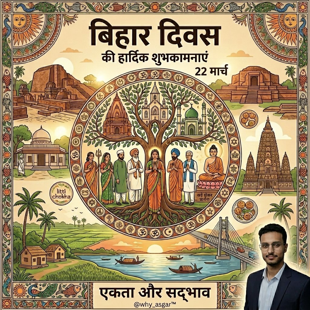why_asgar's tweet photo. #बिहार_दिवस की हार्दिक शुभकामनाएं  @why_asgar #Bihar #whyasgar #Patna https://t.co/2CSbCYb1Gg