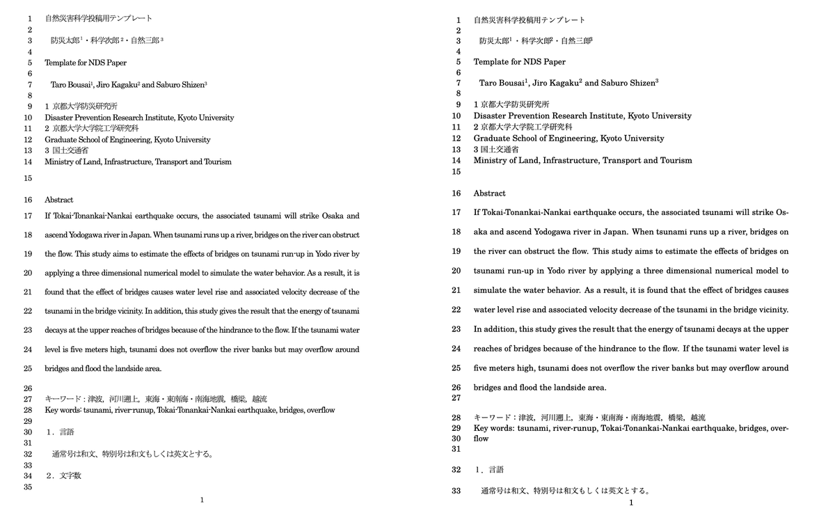 あくまで内部の原稿管理を目的としてですが，latexのstyファイルを作成中．フォントがMacOSだと完全に合わせられないのが残念だけど