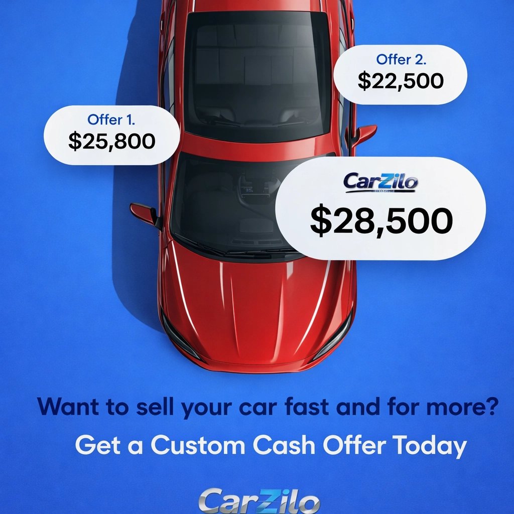 carzilo's tweet photo. **Sell Your Car Smarter, Not Harder.** 💰 With CarZilo, you get a fair, competitive offer and the convenience of selling from your driveway. No dealerships, no hassle, just more cash in your pocket. Discover your custom offer now! https://t.co/DUnf0cUMzS