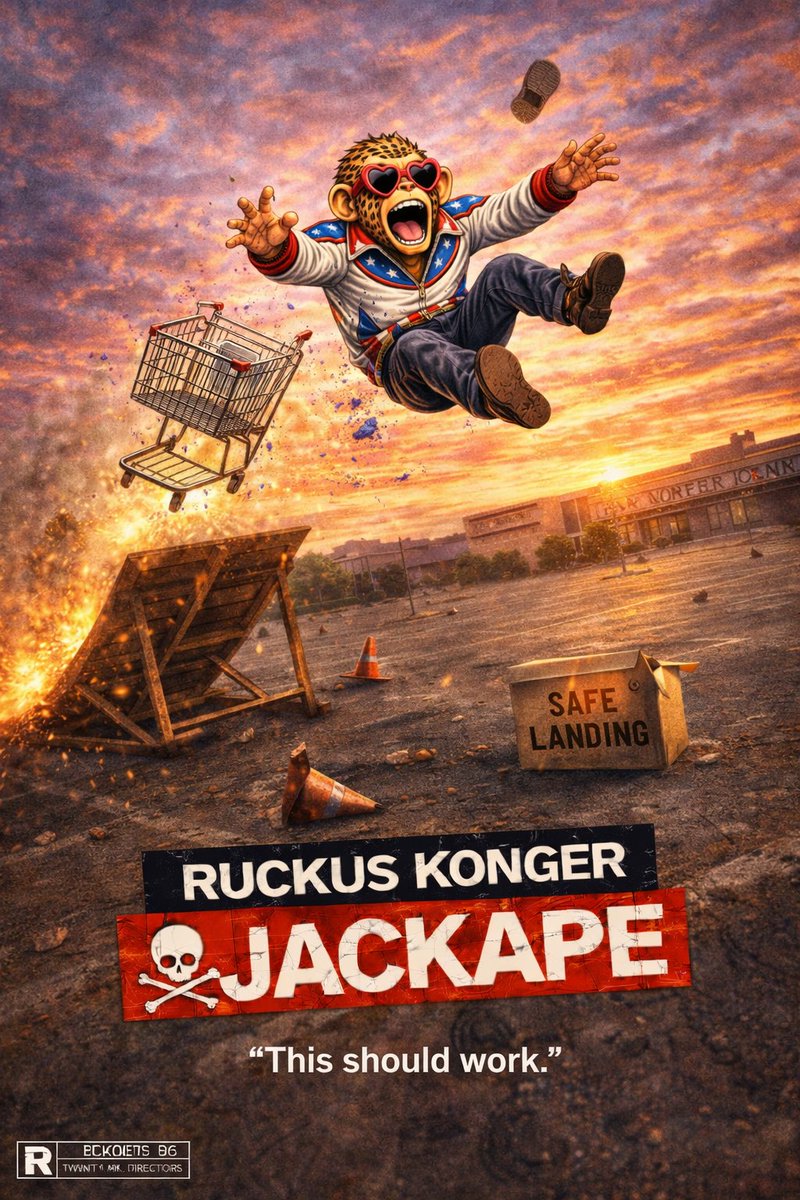 dudeman22_eth's tweet image. He wasn’t supposed to land that.

Ruckus Konger.

#JACKAPE #Stunt #Extreme