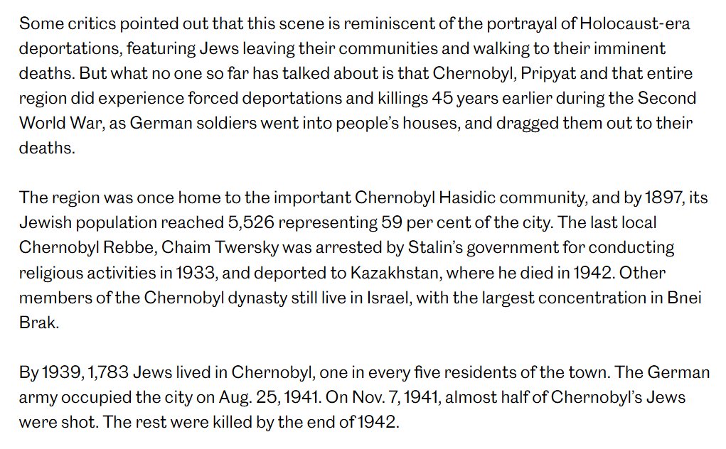 Very_0wn's tweet photo. "Chernobyl is most often associated with Rabbi Nochum, a famed colleague of Rabbi Schneur Zalman of Liadi, the founder of Chabad."

https://t.co/R6vi5Lit8V
"The plant’s explosion had been the divine punishment for Ukraine &amp; Belarus for what transpired there during the Holocaust." https://t.co/PzBnC0y0CW