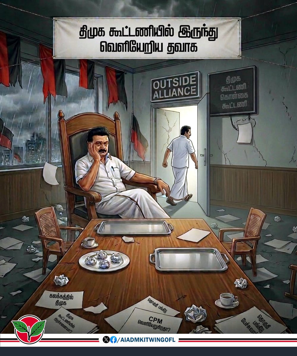 திமுக கூட்டணியில் இருந்து வெளியேறிய தவாக.

வெளிப்படையாக குமுறிய விசிக.

கலகத்திற்கு ரெடியாகும் கம்யூனிஸ்ட்.

ஏற்கனவே திகட்டலில் காங்கிரஸ்.

இவற்றுக்கெல்லாம் காரணமாக தேவையில்லாத ஆணி தேமுதிக.

கலக்கத்தில் திமுக.

இதுதான் உண்மையான நிதர்சனம்.
இவை அனைத்தையும் மூடி மறைத்து அதனை patch