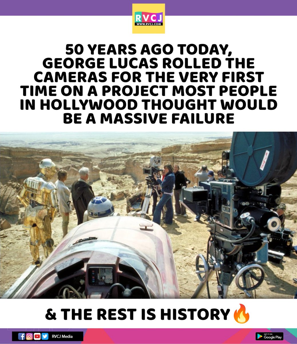 rvcjmovies's tweet image. ON THIS DAY IN 1976, STAR WARS BEGAN FILMING!

#starwars #returnofjedi #empirestrikesback #lukeskywalker #darthvader