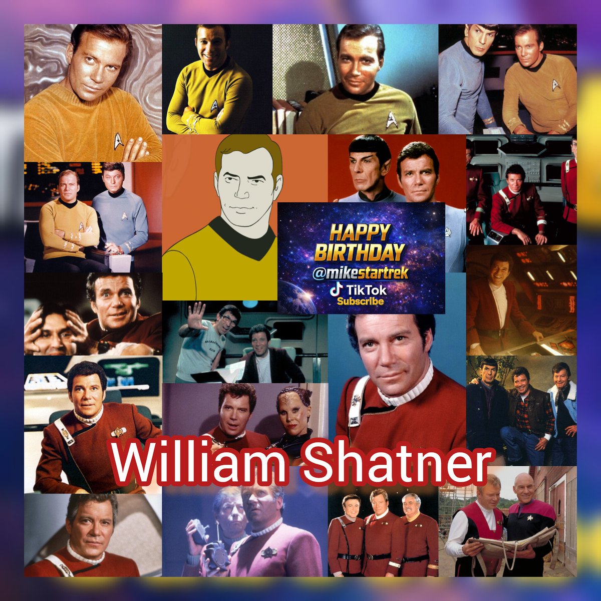 Mikestartrek1's tweet image. Happy Birthday @WilliamShatner born 22 March 1931) famous for portraying Captain James T. Kirk in all 79 episodes of #StarTrek #TOS, 21 of the 22 episodes of Star Trek #TAS, &amp;amp; the first seven Star Trek films. Directed &amp;amp; co-wrote the story for Star Trek V: The Final Frontier.