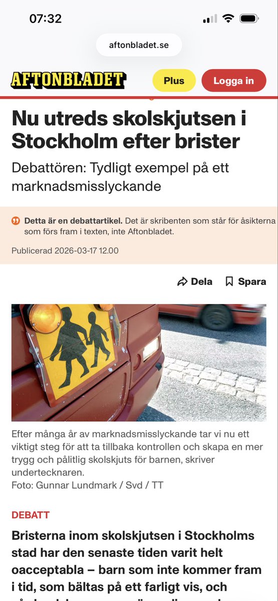 Ungefär 1/5 av BNP upphandlas från privata bolag för bästa kvalitet och effektivitet.

Men i vänsterstyrda Stockholm ”tar man nu tillbaka kontrollen” i tjänst efter tjänst. Igår städning, idag också skolskjutsar.

S tror på fullast allvar att väljarna uppskattar dyrare och sämre?