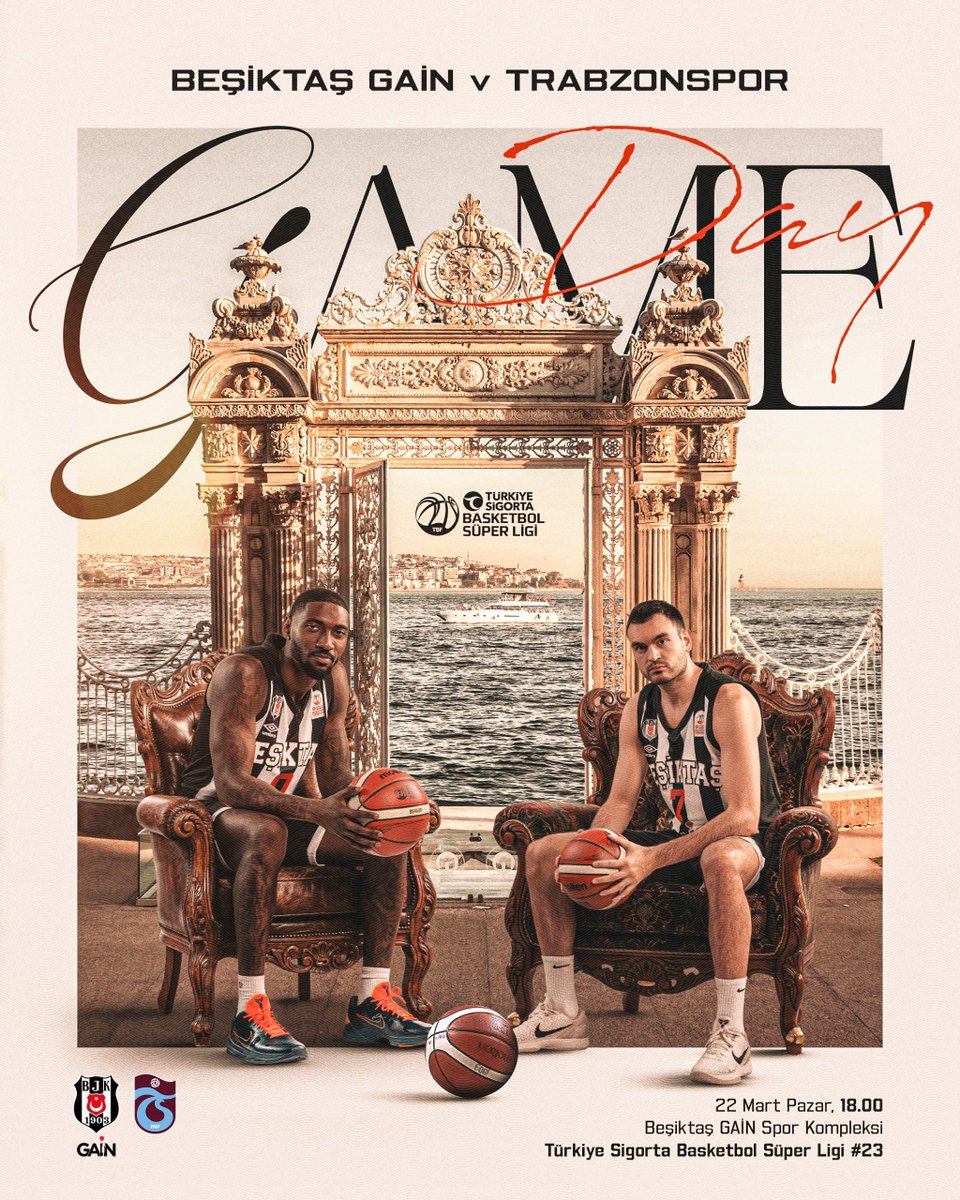 🦅 Bugün #BeşiktaşınMaçıVar

🏆 Türkiye Sigorta Basketbol Süper Ligi 23. Hafta
🆚 Trabzonspor
⏰ 18.00
📍 Beşiktaş GAİN Spor Kompleksi
📺 beIN Sports Haber