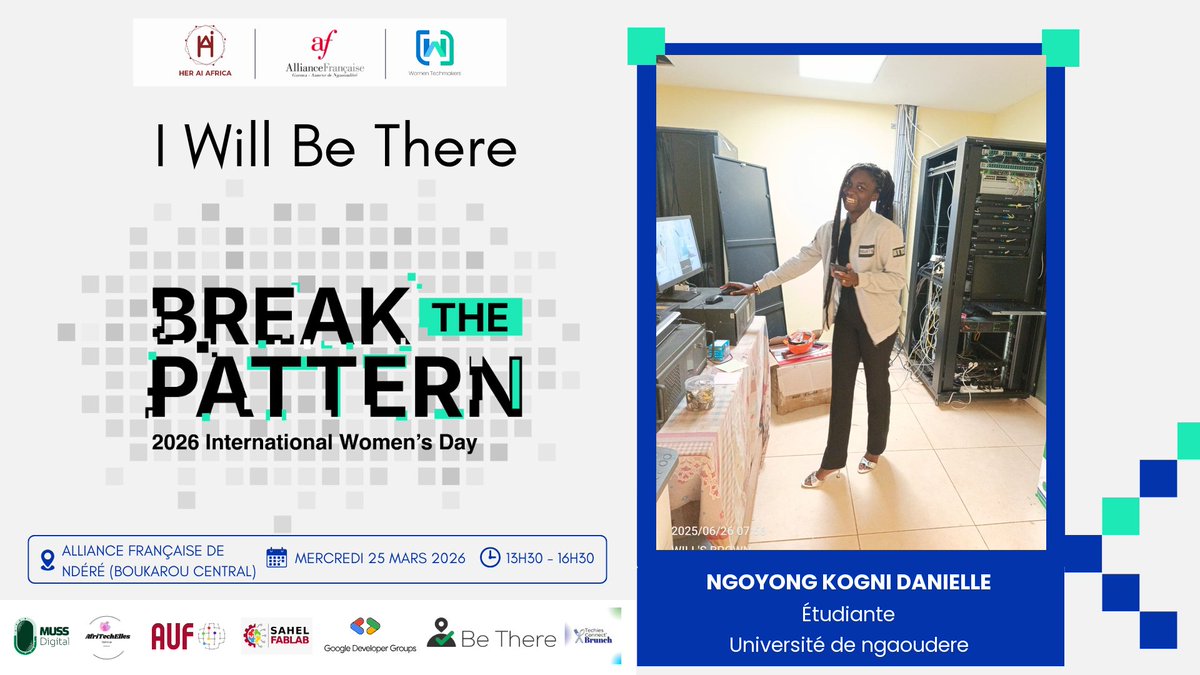 d_ngoyong's tweet photo. Ensemble, célébrons la femme dans la tech 
#wtm
#femmetech
#8mars https://t.co/RUmm8NMMiK