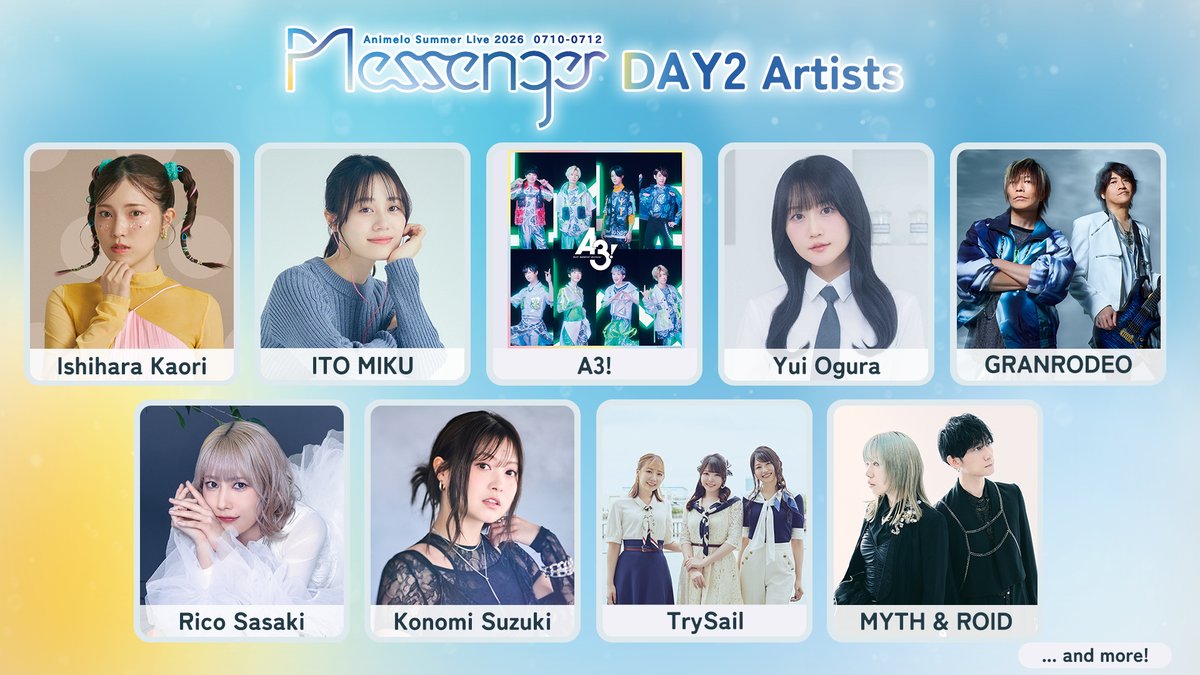 Animelo Summer Live 2026 -Messenger- ／ 1⃣st performing artist