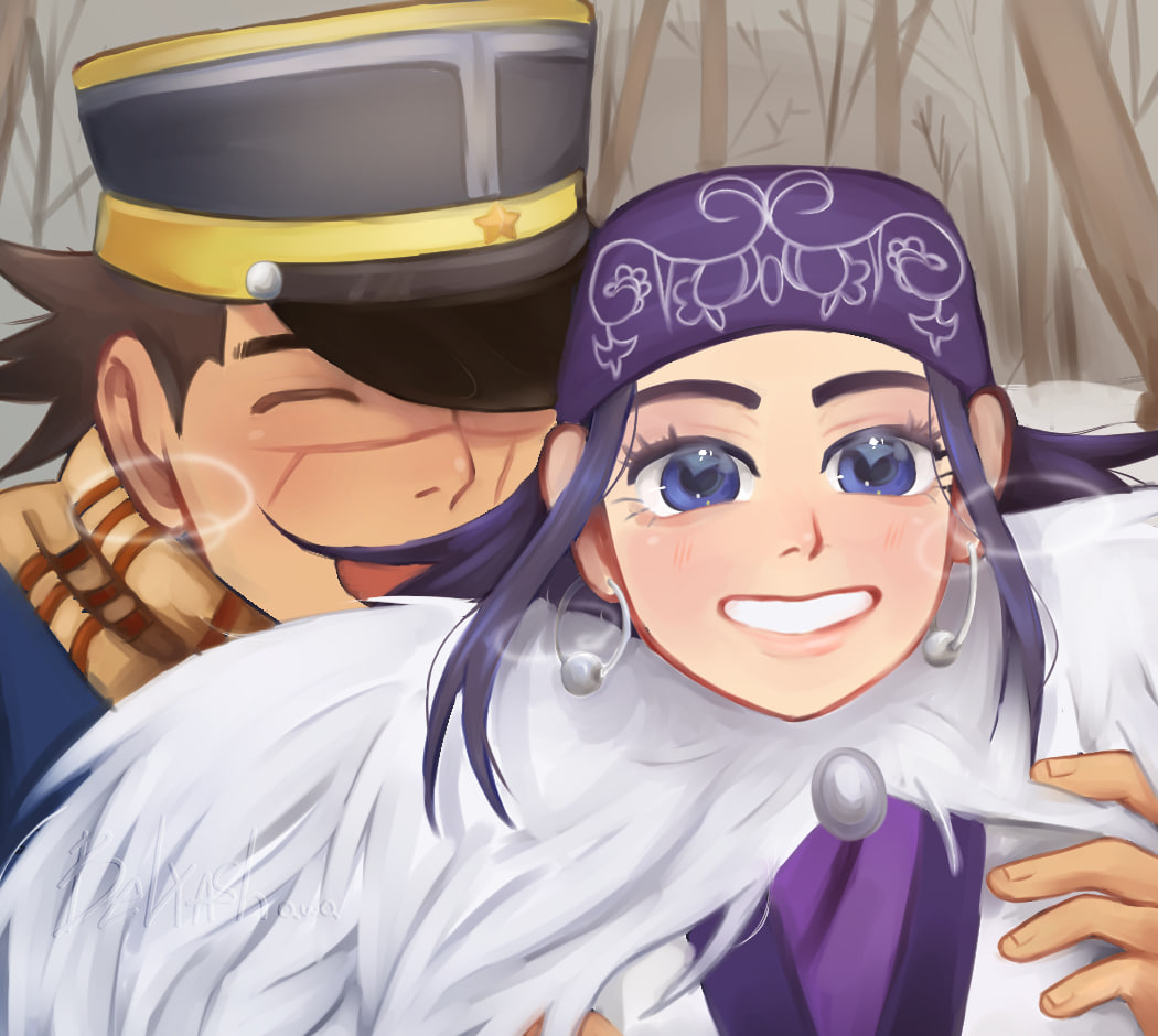 BelyashQwQ's tweet photo. CUTEEE!!! #goldenkamuy #Asirpa #Saichi #Sugimoto #ゴールデンカムイ https://t.co/qVNsknP6da