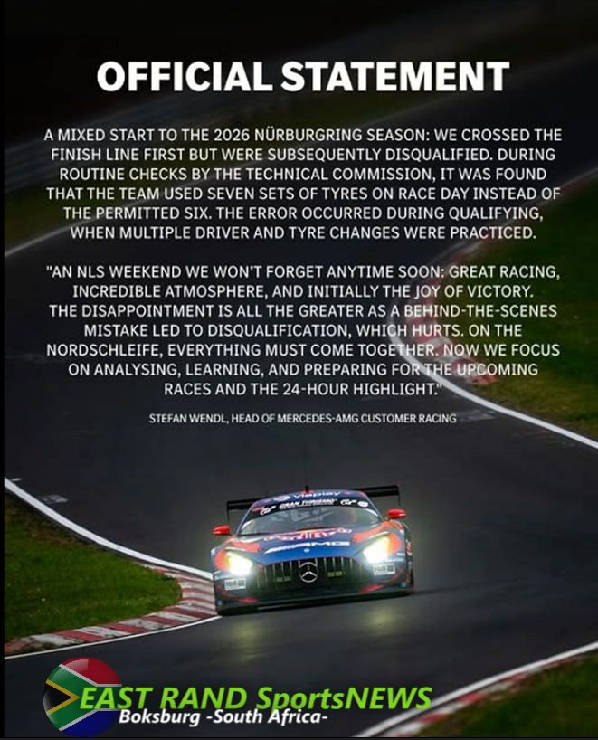 cbdoilRSA's tweet image. #maxverstappen #Disqualified #f12026
Max Verstappen and his team were disqualified from their NLS2 victory at the Nurburgring due to exceeding the permitted tyre allocation.
What Happened
Max Verstappen, along with teammates Dani Juncadella and Jules Gounon, initially crossed the