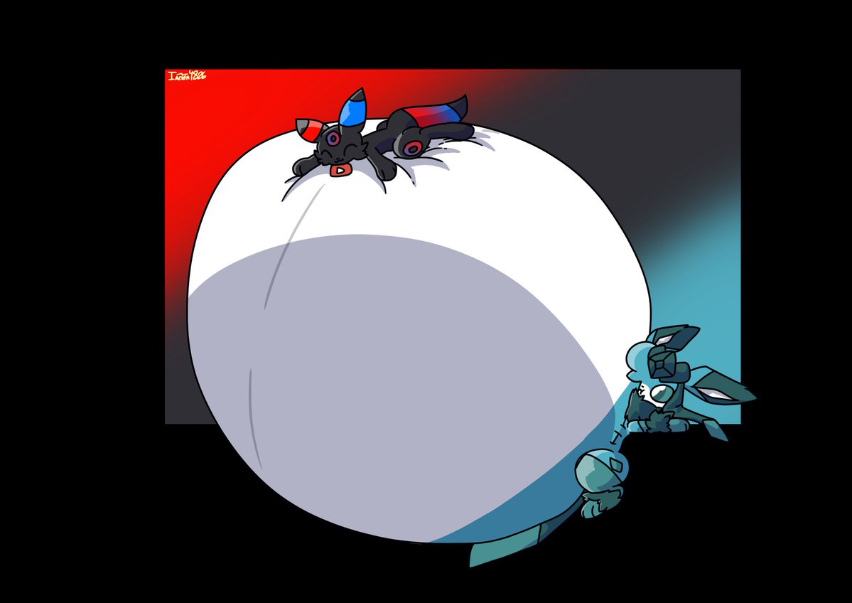Some umbreon decided to blow up my Glaceon to use him as her own bed, how selfish am i right?