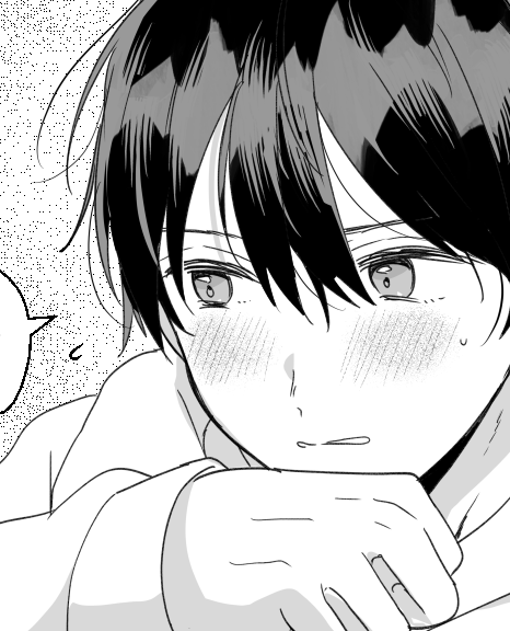 照れ顔 