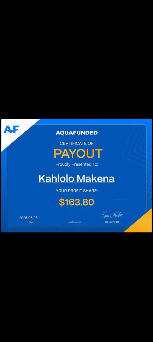 SedingwanePeba's tweet photo. 2025 has been a defining year in my trading journey. After working with firms such as, @the5erstrading, @AquaFunded, and @Maventrading , I was able to generate over $1,000 in payouts—clear proof of my capability.
However, the year ended with setbacks, as I lost all funded acc... https://t.co/kgE4rYGbYO