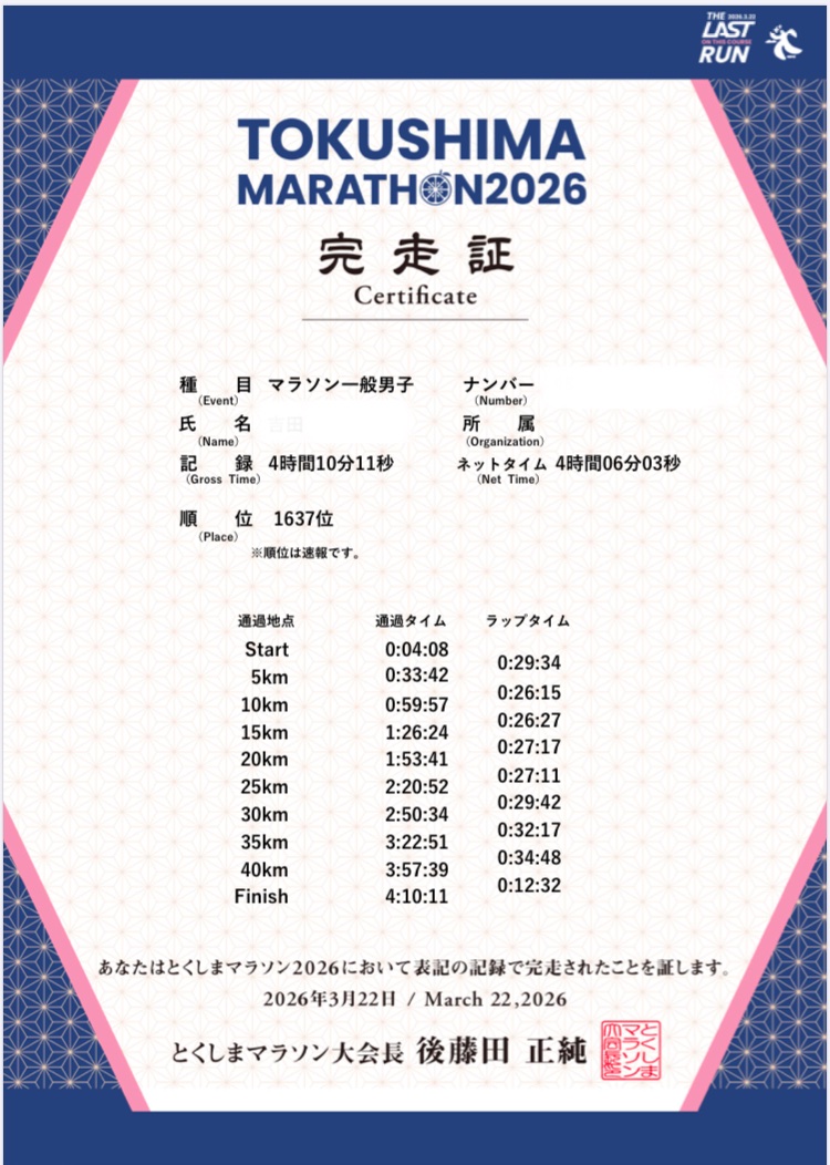 waratti01's tweet photo. とくしまマラソンゴール🎊河川敷沿いで単調なコースだったけど阿波踊りをはじめ個性的な応援で楽しかった😊そして徳島県クリアによりマラソン全国制覇達成😭やったぜ😆大会にかかわられた皆様、沿道で応援して下さった皆様、SNSで応援して下さった皆様、全ての皆様に感謝‼️🙏祝杯上げます🍶😊 https://t.co/z6WJVoHIFH