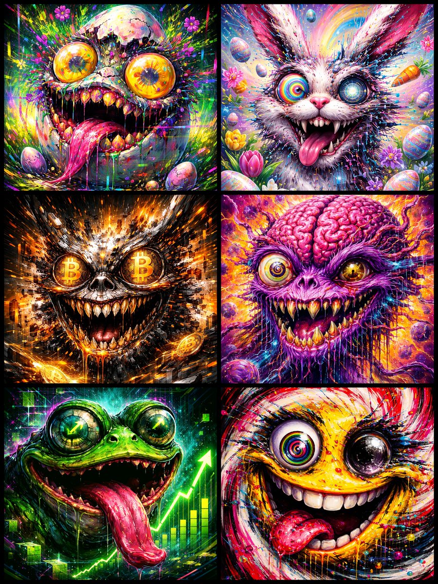 🌞Have a fantastic Sunday
🧟TezMonstis <a href="/objktcom/">objkt</a>
🥚#85 - Easter Egg
🐰#84 - Easter Bunny
🪙#83 - Bitcoin
🧠#82 - Brain
🐸#81 - Pepe
😃#80 - Smiley 
🎉Open Editions 0.2-0.5 $XTZ
🔽Link

#NFTs #tezosart #NFTCollection