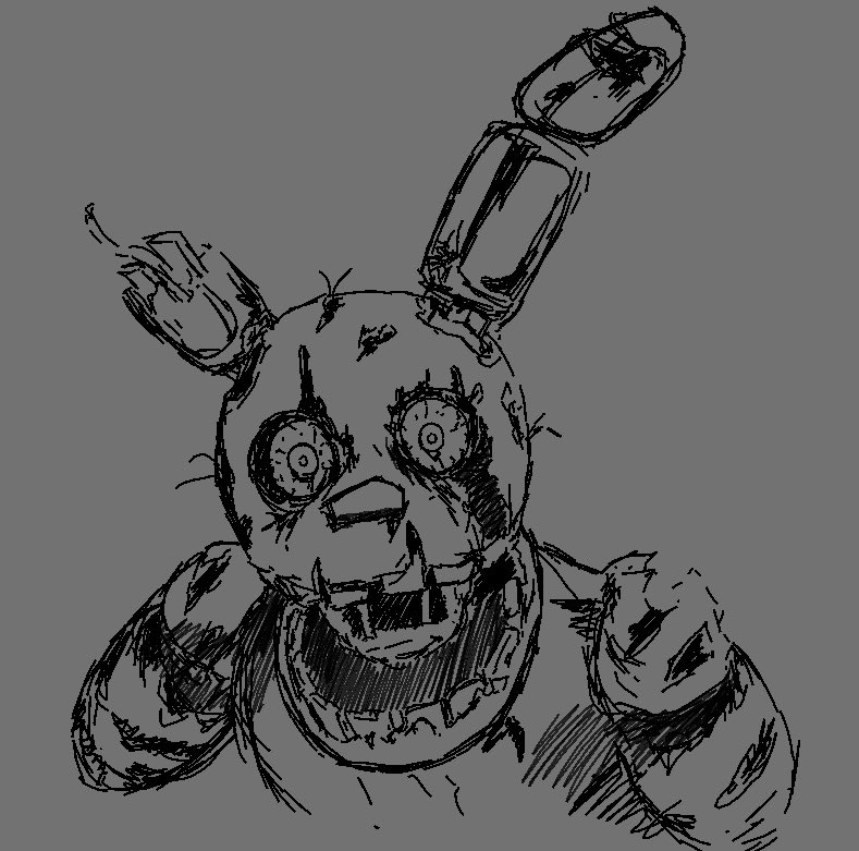 Metal Sonic doodle and Springtrap doodle

I did these by memory