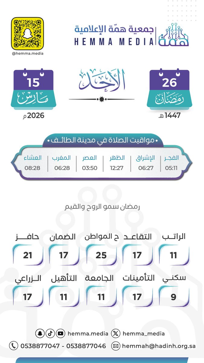 hemma_media's tweet photo. #الأحد_26_رمضان https://t.co/gmW30R6seg